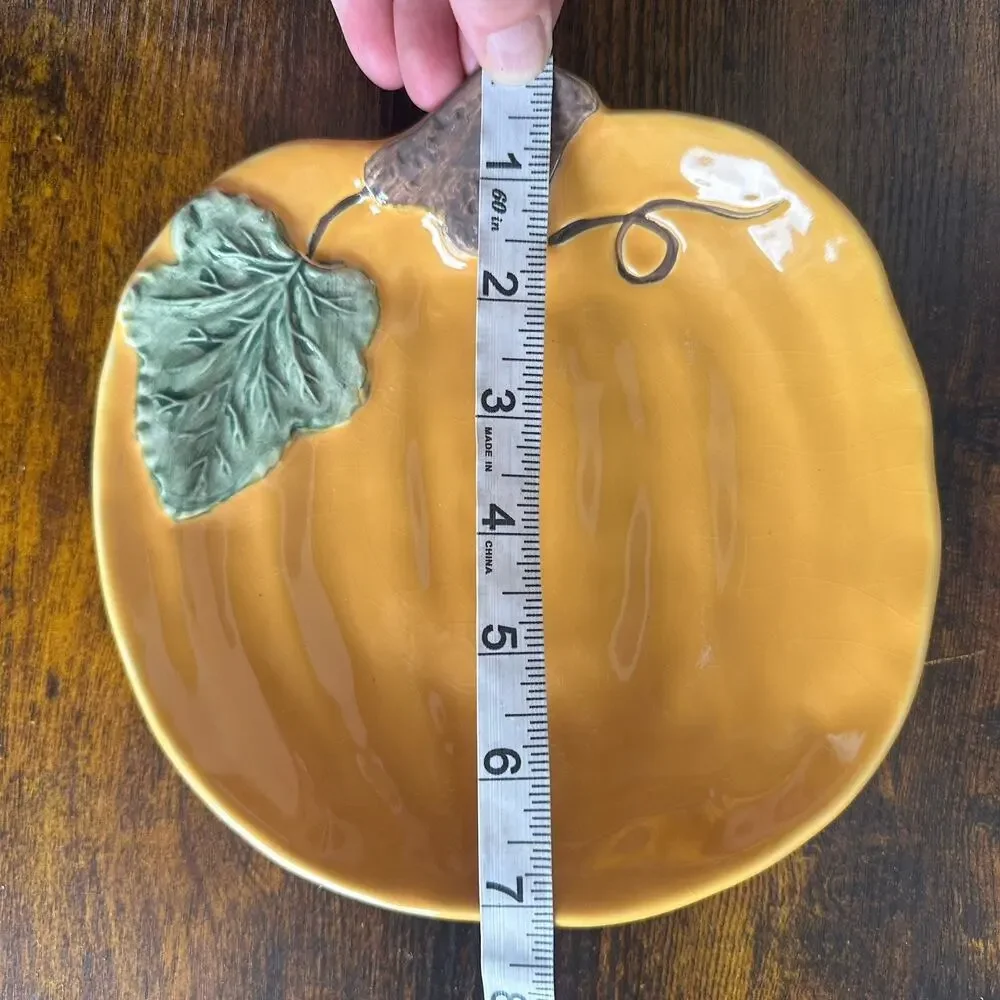 Vintage Williams Sonoma Autumn Gourd Collection Occassional Plates Set Of 2